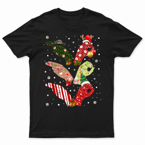 Ho Ho Ho ASL Sign Language Matching Family Pajamas Christmas