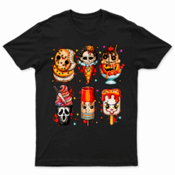 Horror Movies Summer Popsicle Halloween Ice Cream Summerween T Shirt
