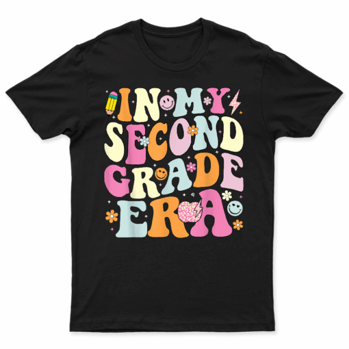 In My Second Grade Era 2Nd Grade Girl Teacher Back To School T Shirt