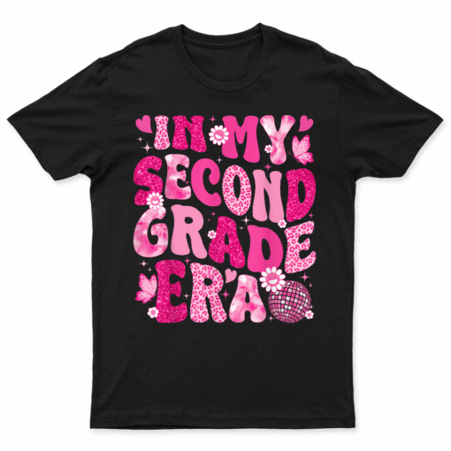 In My Second Grade Era Teachers Women Back To School Girls T Shirt