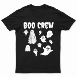 Kids Halloween Kids Motif Boo Crew T Shirt