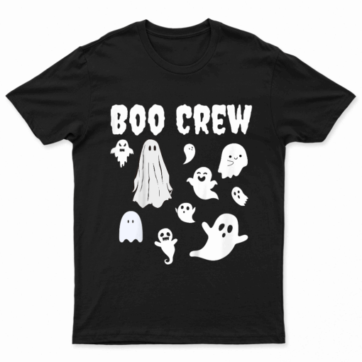 Kids Halloween Kids Motif Boo Crew T Shirt