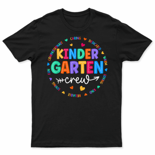 Kindergarten Crew Back To School Kindergarten Teacher Kids T Shirt