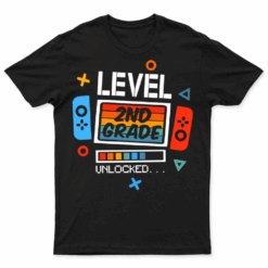 Level 2nd Grade Unlocked Back To School First Day Boy Kids