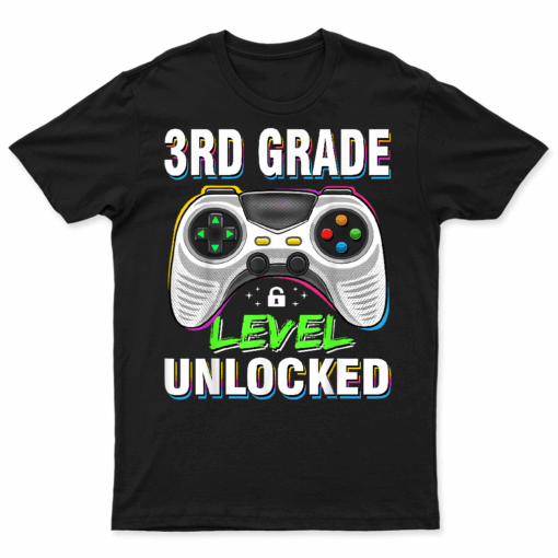Level 3Rd Grade Unlocked Back To School First Day Boys Girls T Shirt