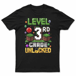 Level 3Rd Grade Unlocked Video Game First Day Back To School T Shirt