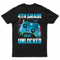 Level 4th Grade Unlocked Back To School First Day Boy Kids