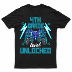 Level 4th Grade Unlocked Back To School First Day Boys Girls