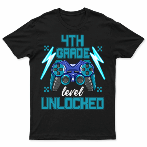 Level 4th Grade Unlocked Back To School First Day Boys Girls