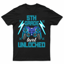 Level 5th Grade Unlocked Back To School First Day Boys Girls
