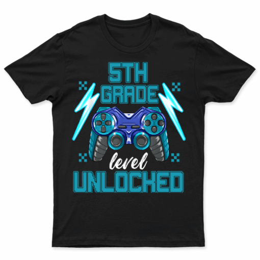 Level 5th Grade Unlocked Back To School First Day Boys Girls