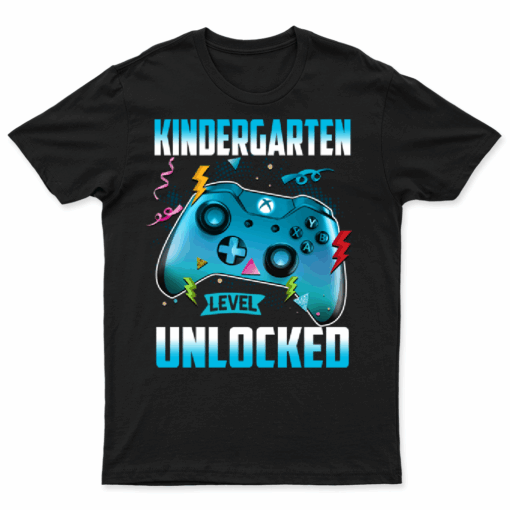 Level Kindergarten Unlocked Back To School First Day Boy
