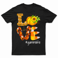 Love Gammi  Family Matching Group Thanksgiving Autumn T Shirt For Mens Womens