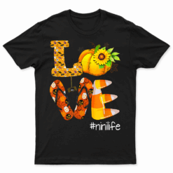 Love Nini  Family Matching Group Thanksgiving Autumn T Shirt For Mens Womens