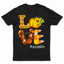 Love Uncle  Family Matching Group Thanksgiving Autumn T Shirt For Mens Womens