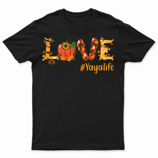Love Yaya  Family Matching Group Thanksgiving Autumn T Shirt For Mens Womens