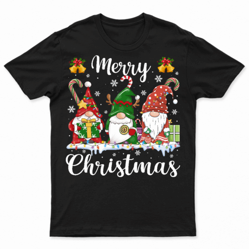 Merry Christmas Gnome Shirt Funny Family Xmas Kids Adults T Shirt