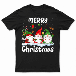 Merry Christmas Gnomes Xmas Family Men Women T Shirt