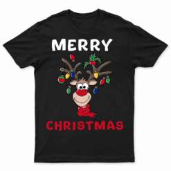 Merry Christmas Reindeer Xmas Family Men Women T Shirt