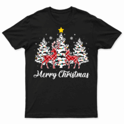 Merry Christmas Tree Buffalo Plaid Red White Green Christmas