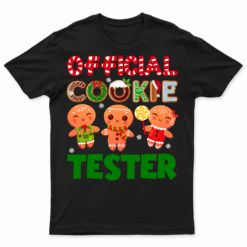 Official Cookie Tester Christmas Baking Team T Shirt