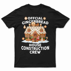 Official Gingerbread House Construction Crew Decorating T Shirt