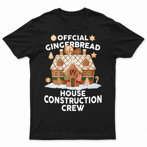Official Gingerbread House Construction Crew Decorating T Shirt