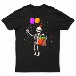 Party Outfit Skeleton Birthday Party T Shirt