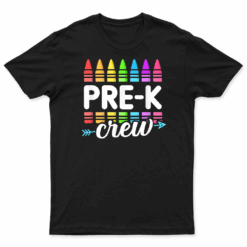 Pre K Crew Teacher Team Squad Hello Back School Graduation T Shirt