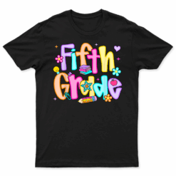 Preppy Fifth Grade Back To School 5Th Grade Teacher Girl Boy T Shirt
