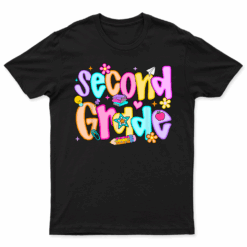 Preppy Second Grade Back To School 2Nd Grade Teachers Girls T Shirt
