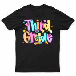 Preppy Thirt Grade Back To School 3Rd Grade Teacher Girl Boy T Shirt