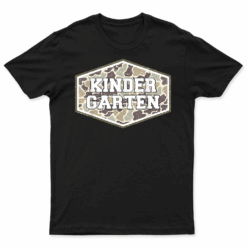 Retro Back To School Boys Old Camo Kindergarten T Shirt