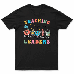 Retro Teaching Future Leaders Groovy Teacher Back To School T Shirt
