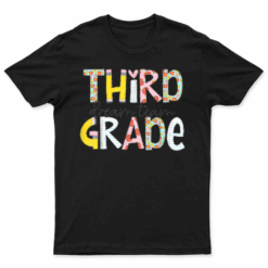 Retro Third Grade Dream Team Cute Pencil First Day Of School T Shirt