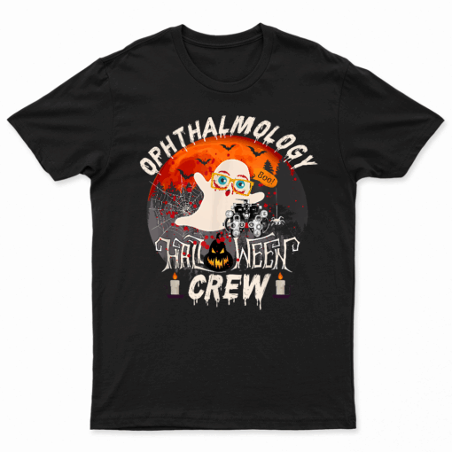 Spooky Ophthalmology Boo Crew Ophthalmology Halloween T Shirt