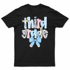Third Grade Coquette Bow Pencil First Day Back To School T Shirt