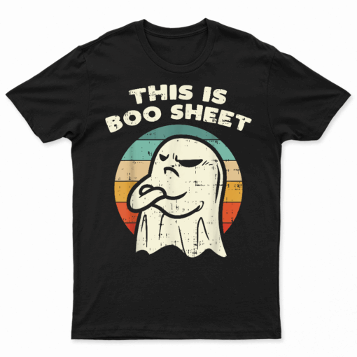 This Is Boo Sheet Ghost Retro Halloween Costume Men Women T Shirt