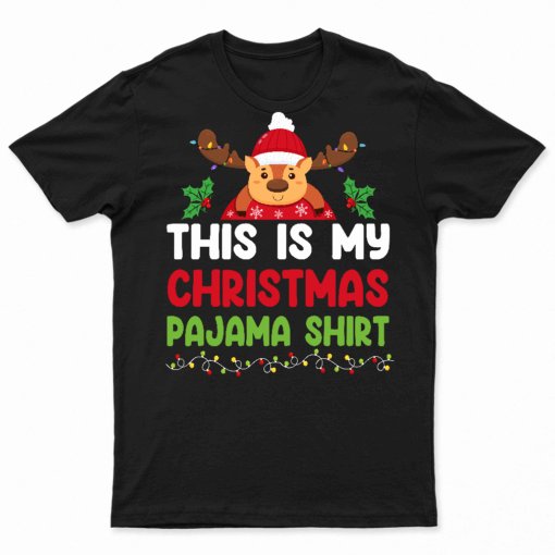 This Is My Christmas Pajama Shirt Xmas Lights Holiday Family