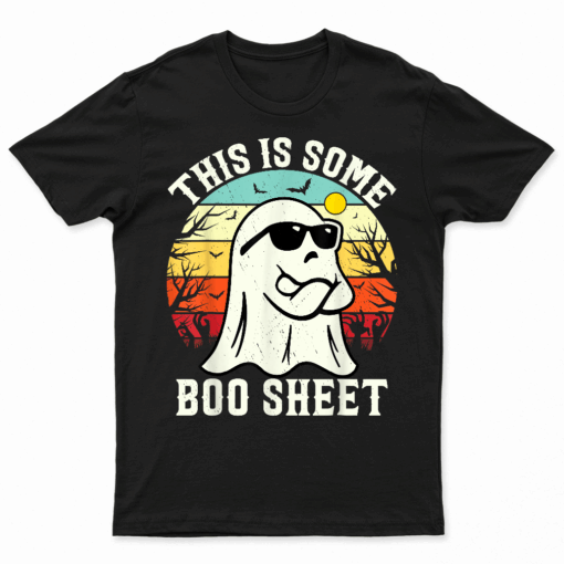 This Is Some Boo Sheet Ghost Retro Halloween Funny Halloween T Shirt