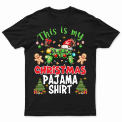 This Is My Christmas Pajama Santa Hat Gamer Video Game Games