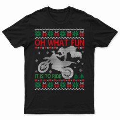 Ugly Christmas Sweater Dirt Bike Motorcycle Motocross Biker T Shirt