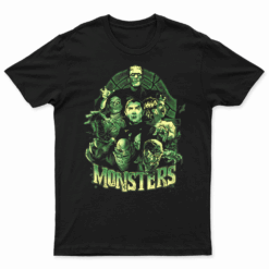 Vintage Funny Monster Mash Frankenstein Horror Movies Lovers T Shirt