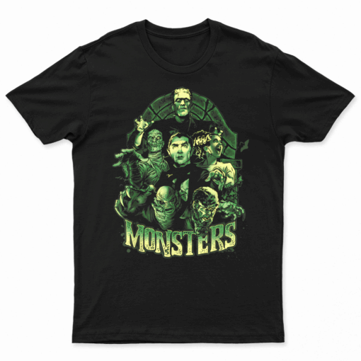 Vintage Funny Monster Mash Frankenstein Horror Movies Lovers T Shirt