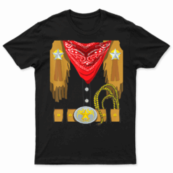 Western Rodeo Sheriff Cowboy Costume T Shirt